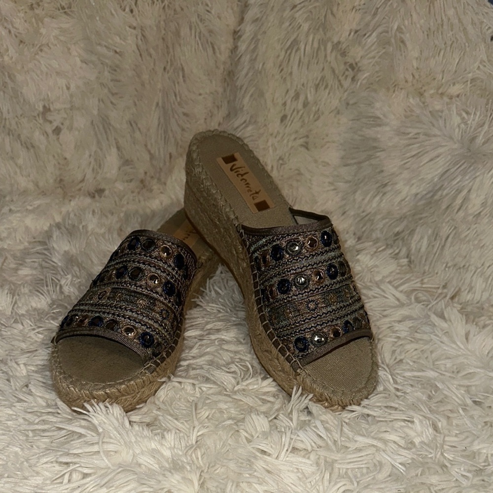 Women's Woven Spain Vidorreta Espadrille Sandals size 39 - Picture 3 of 9